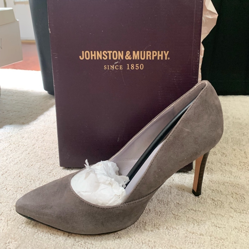 Johnston & Murphy Gray Heels Sophisticated Style